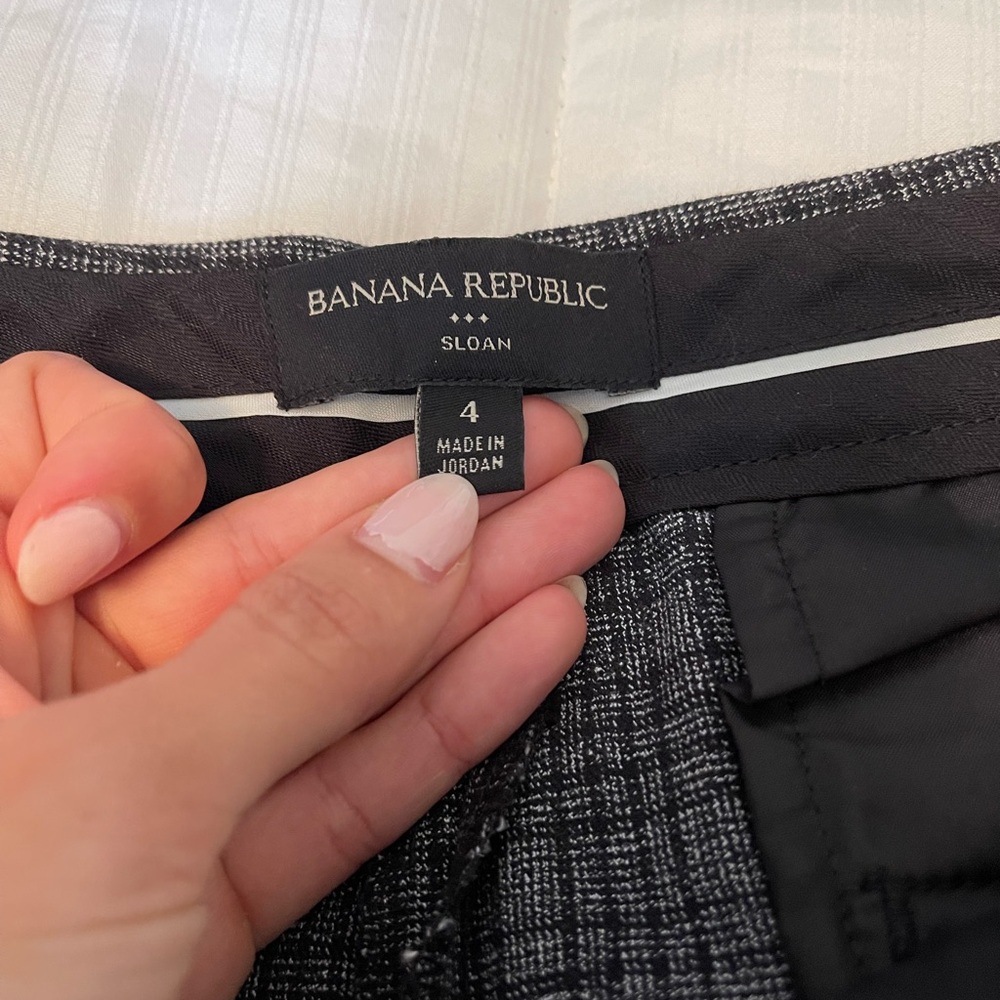 Banana Republic patterned work pants